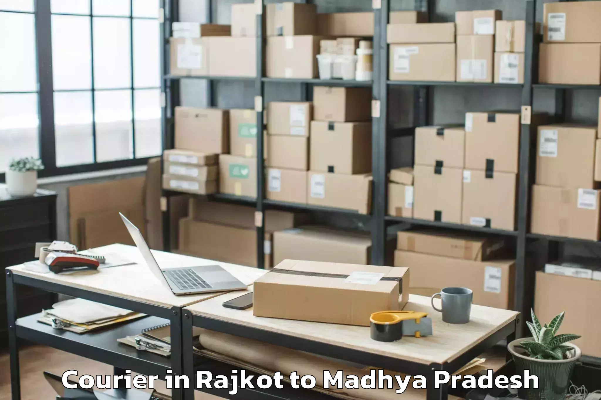 Book Rajkot to Teonthar Courier